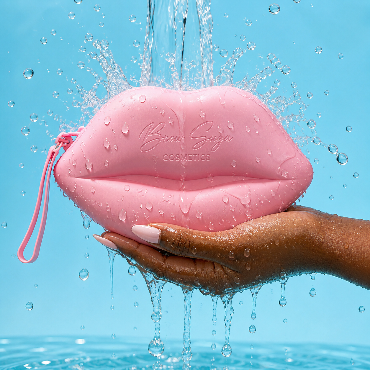 Brow Suga Waterproof Lip Cosmetic Bag